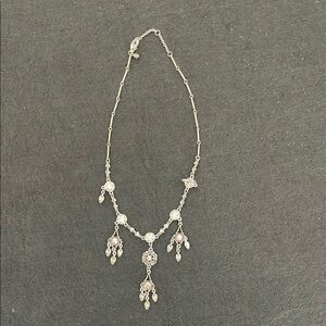 Silver Bohemian Necklace with Intricate Pendants
